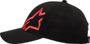 ALPINESTARS Corp Snap 2 Hat - Black/Warm Red - One Size 1211810091523OS