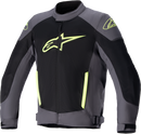 ALPINESTARS T SP X Superair Jacket - Tar Gray/Black/Yellow Fluo - Small 3302022-9151-S