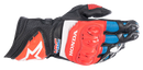 ALPINESTARS Honda GP Pro R3 Gloves - Black/Bright Red/Blue - 2XL 3556223-1317-2X