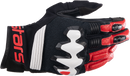 ALPINESTARS Halo Gloves - Black/White/Bright Red - Small 3504822-1304-S
