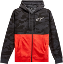 ALPINESTARS Camo Block Hoodie - Charcoal Heather/Warm Red - Medium 1213510501816M