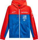 ALPINESTARS H Block Hoodie - Warm Red/Bright Blue - Medium 1213510703171M