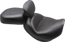 MUSTANG Wide Touring Solo Seat - Black - Plain - with Driver Backrest - C90T '15-'19 89206