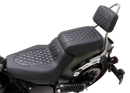 MUSTANG Squareback Sissy Bar Pad - Black - Diamond Stitch - Chief '22-'23 88206