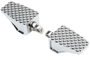 LA CHOPPERS County Line Billet Foot Pegs - Male Mount - Chrome LA-P100-00C
