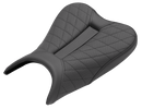 SADDLEMEN Track Seat - Lattice Stitch - Black - Ninja 400 '18-'22 0810-K079
