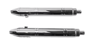 S&S CYCLE 4" Broadhead Slip-On Mufflers - Fishtail - Chrome 550-1077
