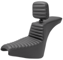 SADDLEMEN Tour Step-Up Seat - Rider Backrest - Tuck-n-Roll - FXBB/FXST '18-'24 818-30-191BR