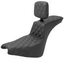 SADDLEMEN Tour Step-Up Seat - Rider Backrest - Full Lattice Stitch - FXBB/FXST '18-'24 818-30-195BR