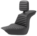SADDLEMEN Tour Step-Up Seat - Rider Backrest - Tuck-n-Roll - FLSB/FXLR '18-'24 818-29-191BR