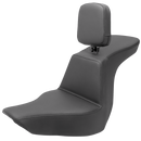 SADDLEMEN Tour Step-Up Seat - Rider Backrest - Plain - FLSB/FXLR '18-'24 818-29-194BR