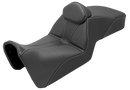 SADDLEMEN Adventure Tour Seat - Low - w/ Backrest - Black - Pan Am '21-'24 821-34-201BR