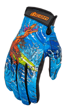 ICON Hooligan™ Dino Fury Gloves - Blue - Small 3301-4635