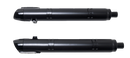 S&S CYCLE 4" Broadhead Slip-On Mufflers - Slash Cut - Black 550-1075