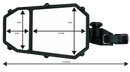 MOOSE OFFROAD Mirror - Side View - Octagon - Black MUTVMIR-ES2-CCS