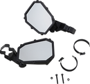 MOOSE OFFROAD Mirror - Elite Pro - Side View - Octagon - Black MEMIRKIT-ES2CCS