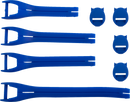 MOOSE OFFROAD Qualifier Boot Strap Kit - Blue - Size 10-15 3430-1020