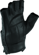 Kuryakyn Leather By River Road Tucson Shorty Gloves Black - Small