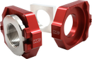 WORKS CONNECTION Elite Axle Block Kit 17-256 for Gas Gas, Husqvarna, KTM - Red