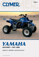 CLYMER Manual - Yamaha - YFZ350 Banshee CM4866
