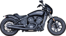 S&S CYCLE 2-into-1 Grand National Exhaust System - Black - 50-State 4111-266