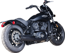 S&S CYCLE 2-into-1 Grand National Exhaust System - Black - 50-State 4111-266