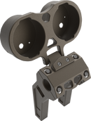 LA CHOPPERS Gauge Mount - Dual - Bronze - Dyna LA-7397-02Z