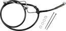 DRAG SPECIALTIES Brake Line - Rear - Master Cylinder to ABS - Black 618602-BLK