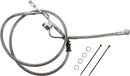 DRAG SPECIALTIES Brake Line - Rear - Master Cylinder to ABS - Stainless Steel 618602