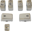 DRAG SPECIALTIES Switch Cap Kit - Chrome H18-0359CO-C