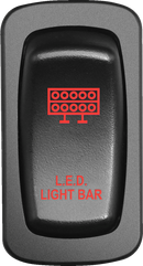 MOOSE OFFROAD Switch - Light Bar - Red LLB-CAR-R