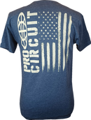 PRO CIRCUIT Logo Flag T-Shirt - Heather Navy - Medium 646200-020