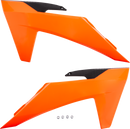 UFO Radiator Covers - Fluorescent Orange/Black KT05011