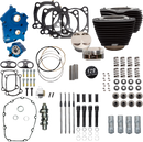 S&S CYCLE 129" Power Package Engine Performance Kit - Chain Drive - Oil Cooled - Non-Highlighted Fins - M8 310-1226