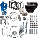 S&S CYCLE 132" Power Package Engine Performance Kit - Gear Drive - Oil Cooled - Non-Highlighted Fins - M8 310-1234