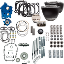 S&S CYCLE 132" Power Package Engine Performance Kit - Gear Drive - Oil Cooled - Highlighted Fins - M8 310-1232