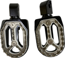 DRAG SPECIALTIES Qualifier Foot Pegs - Black - Passenger P17-0/6602BWMP
