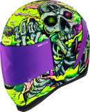 ICON Airform™ Hippy Dippy Purple Motorcycle Helmet 3XL with Fog-Free Shield and Advanced Ventilation