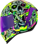 ICON Airform™ Helmet Hippy Dippy Purple Medium with Fog-Free and DropShield Features