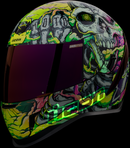 ICON Airform™ Helmet Hippy Dippy Purple Small with Fog-Free Shield and Advanced Ventilation