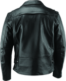 Kuryakyn River Road Ironclad Classic Leather Jacket for Powersports - Black, Small