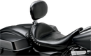 LE PERA Monterey Solo Seat - With Driver Backrest - Smooth - Black - FL '08-'23 LK-697BR