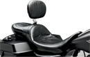 LE PERA Maverick Daddy Long Legs Seat - With Backrest - Black - Stitched - FL '08-'23 LK-957DLBR
