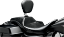 LE PERA Outcast Daddy Long Legs Seat - Full-Length - w/ Backrest - Smooth - Black - FL '08-'24 LK-987DLBR