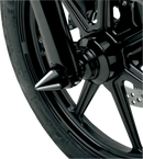 LA CHOPPERS Axle Caps - Spike - Black Cut - Pair LA-7813-00B