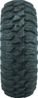 QuadBoss QBT446 26x9R12 Radial Utility Tire with 8-Ply Construction and Rim Guard