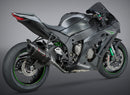 Yoshimura RS-12 ADV Exhaust Race Alpha T 3/4 Slip-On with Matte Carbon Fiber End Cap for Kawasaki Ninja ZX-10R (2016-2020)