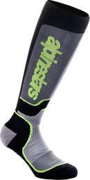 ALPINESTARS MX Plus Socks - Black/Gray/Yellow - Large 4702324-175-L