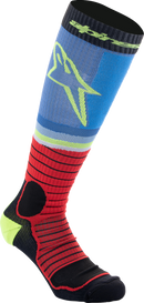 ALPINESTARS MX Pro Socks - Black/Red/Blue/Yellow - Medium 4701524-1212-M