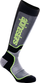 ALPINESTARS Youth MX Plus Socks - Black/Gray/Yellow - Medium/Large 4742324-175-ML